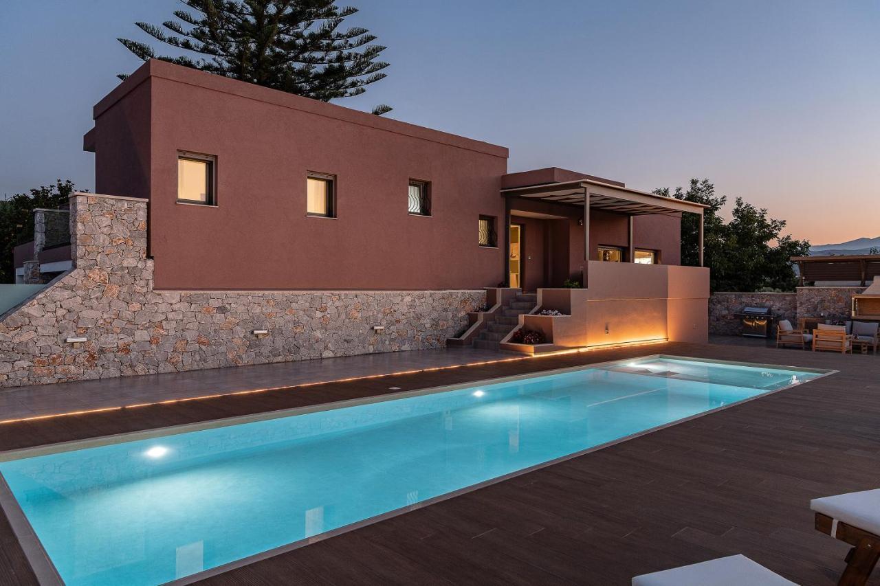 Villa Enny, 3 Bd With Private Heated Pool Agia  Esterno foto