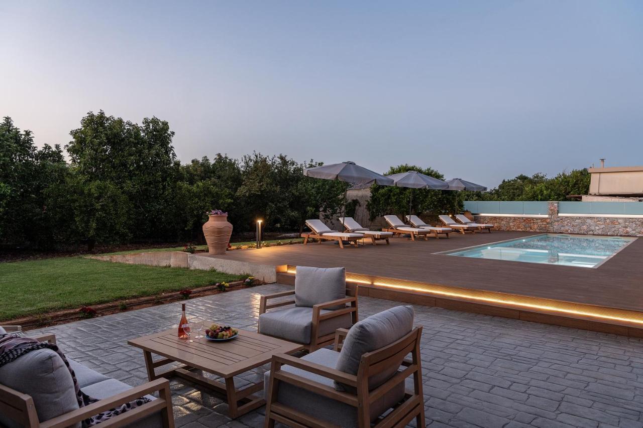 Villa Enny, 3 Bd With Private Heated Pool Agia  Esterno foto
